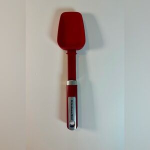KitchenAid Silicone Spoon Baking Spatula Red 11 Inch, Utensil Kitchen Tool